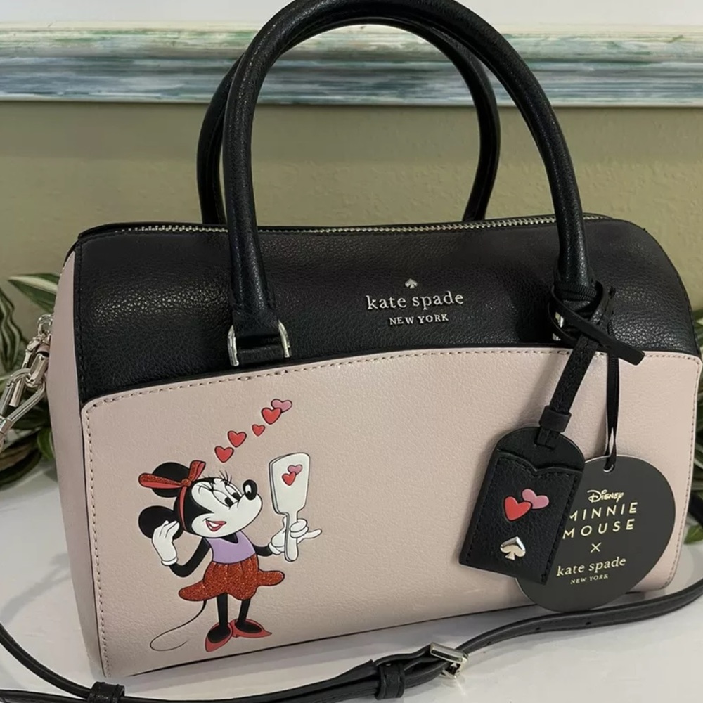 Kate spade medium duffel Minnie Mouse crossbody - Picture 1 of 11